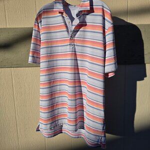 Johnnie-O Golf Performance Shirt - Mens XL  -  Gulf Blue Polo Shirt